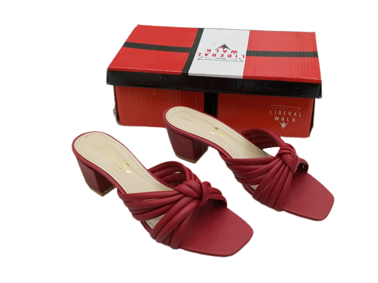Knotted Block Heels A-1598
