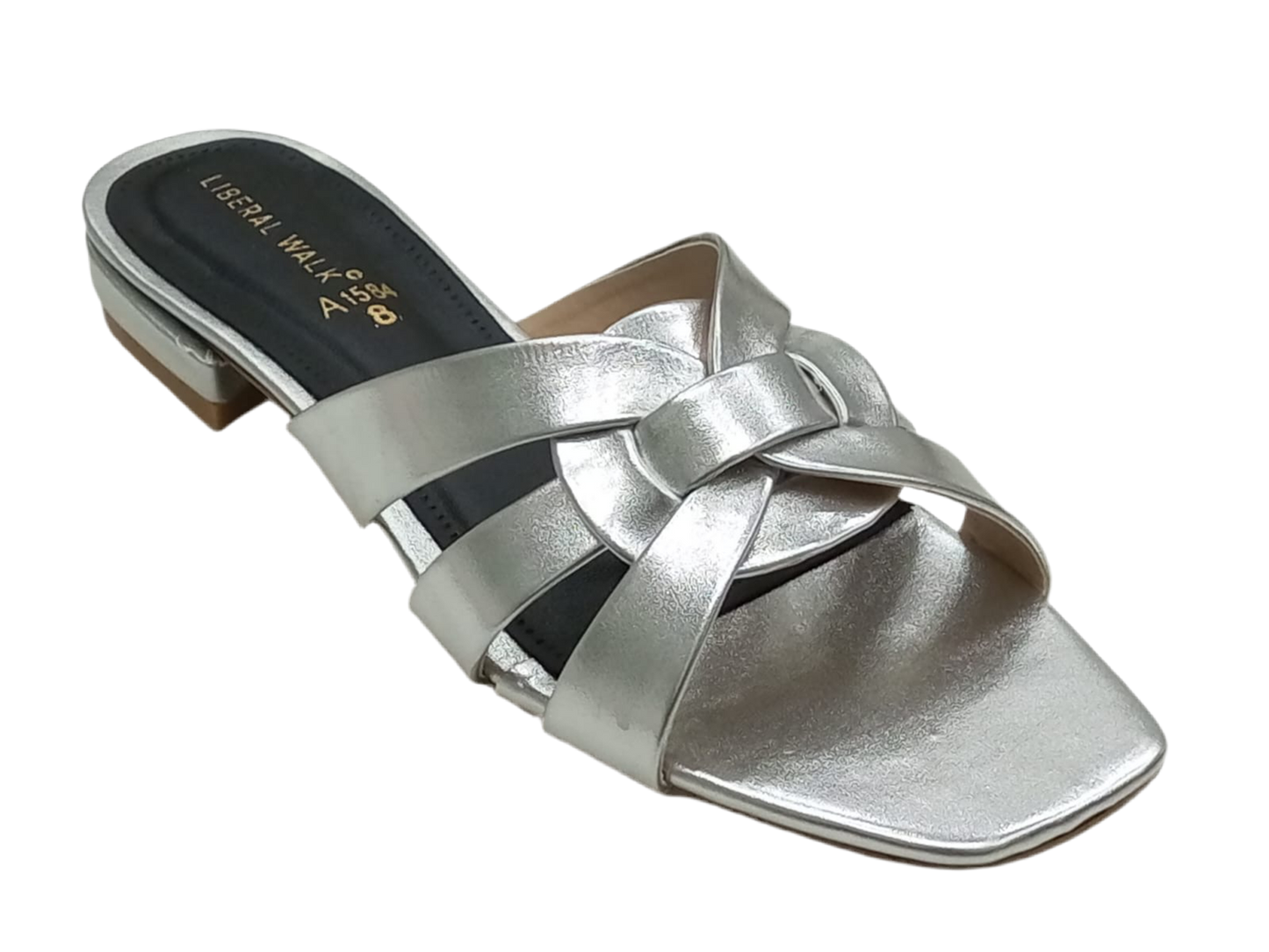 Metallic Braided Flats A-1584