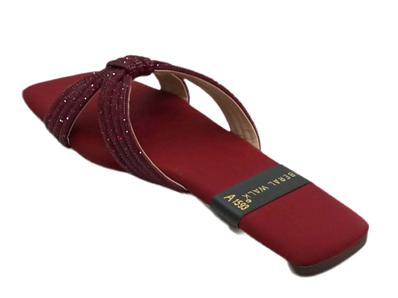 Knotted Velvet Slippers A-1593