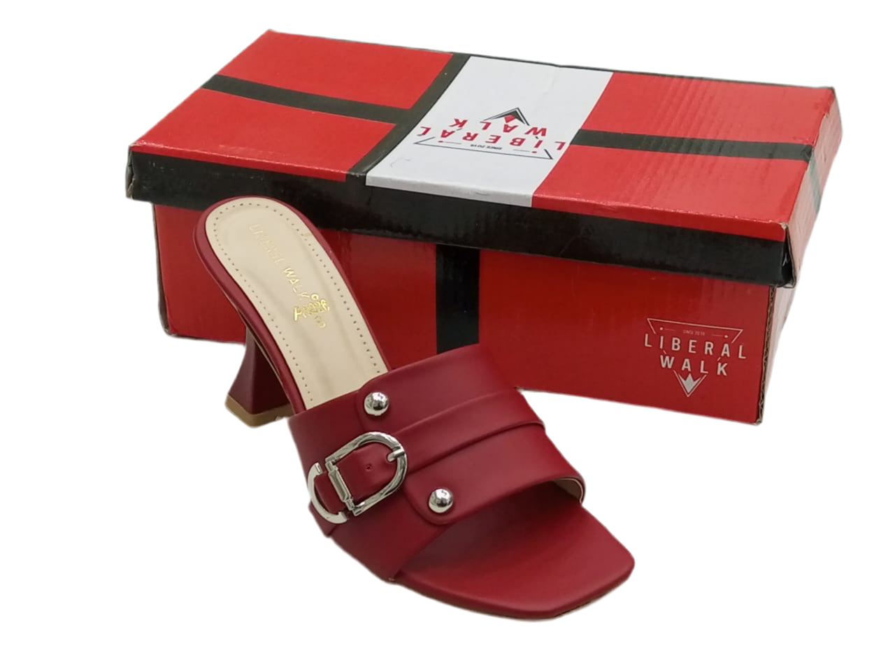 Buckled Block Heels A-0026