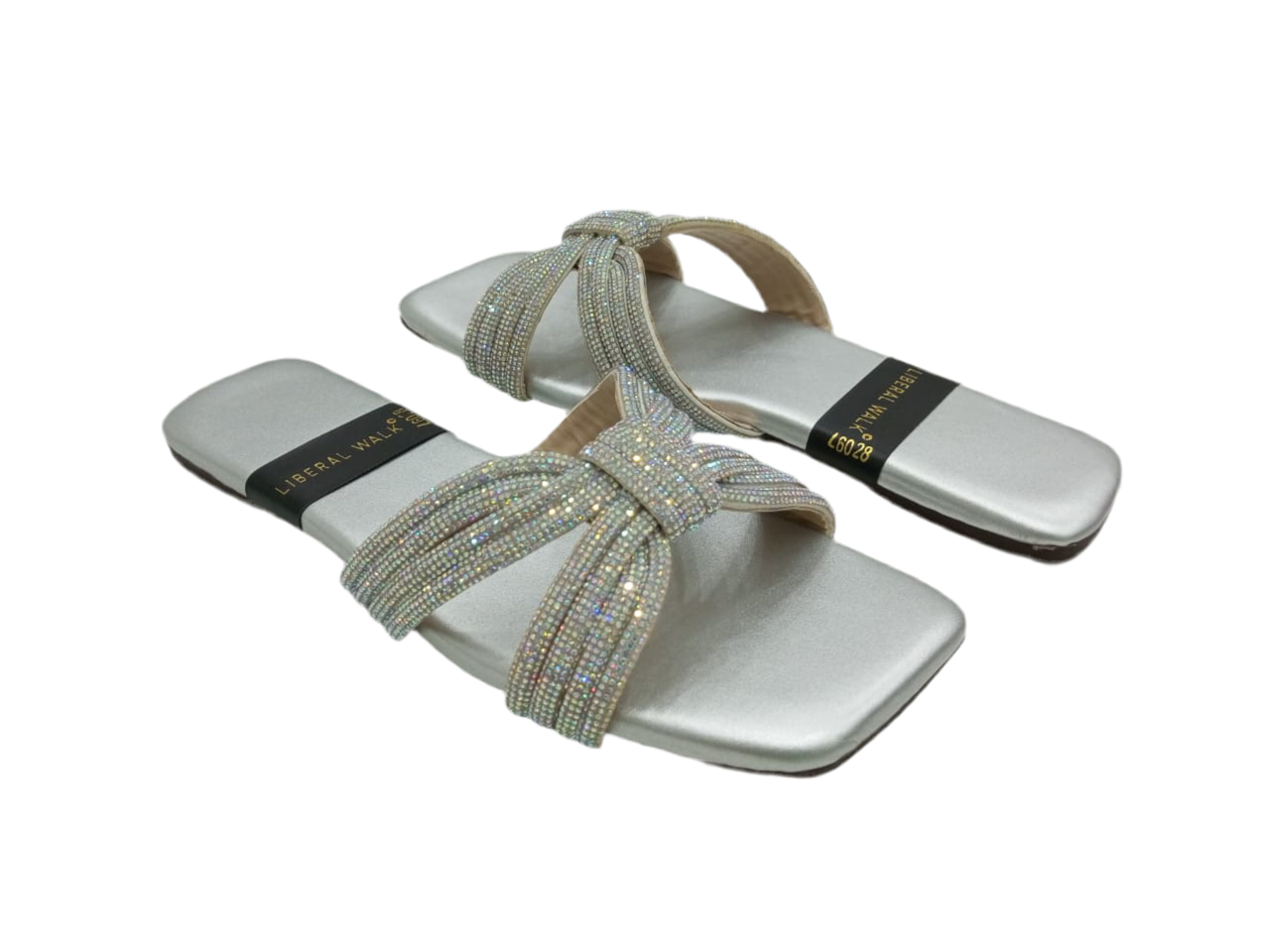 Knotted Velvet Slippers A-1593