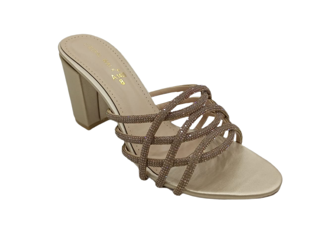 Strappy Block Heels A-1429