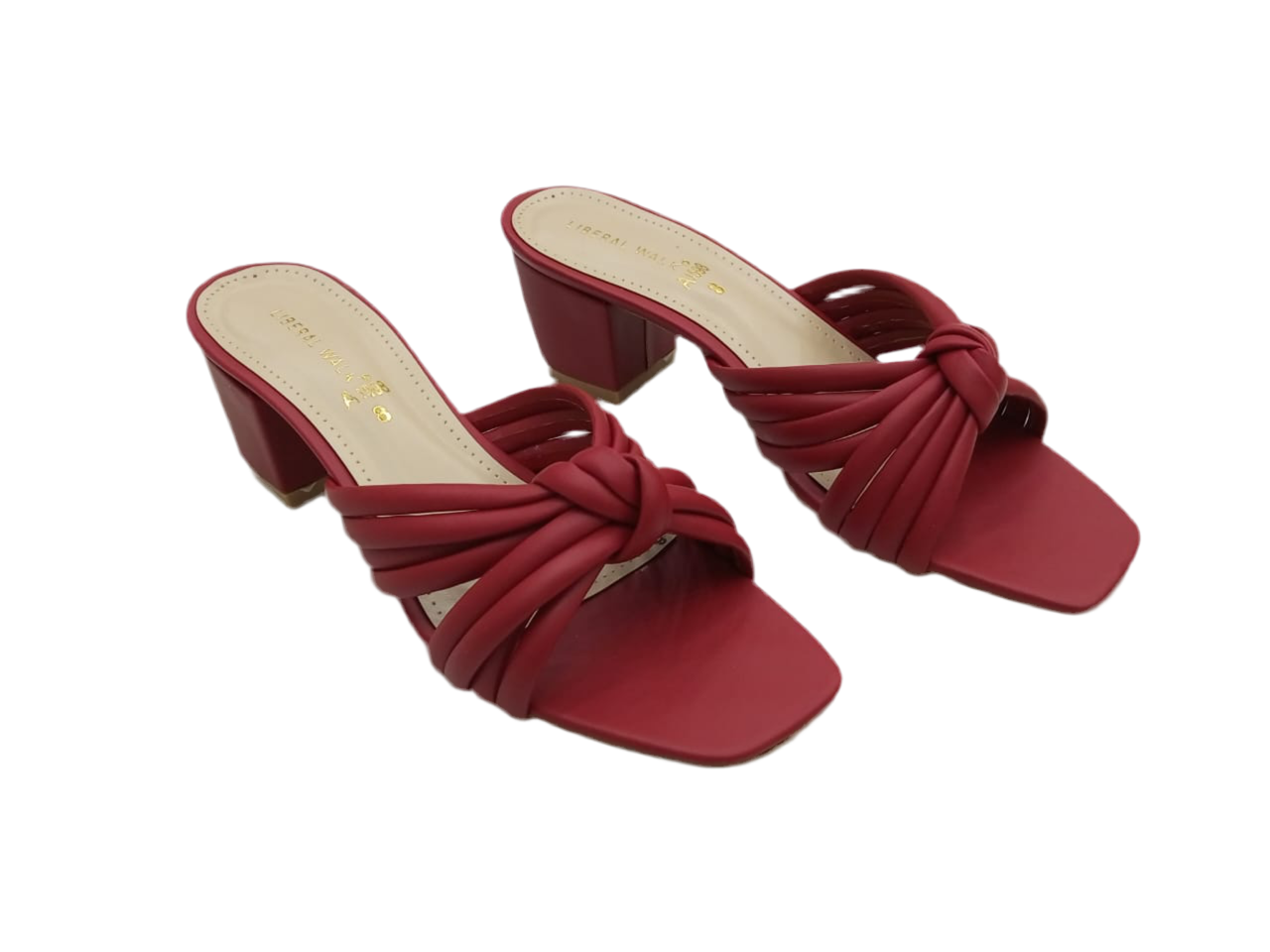 Knotted Block Heels A-1598