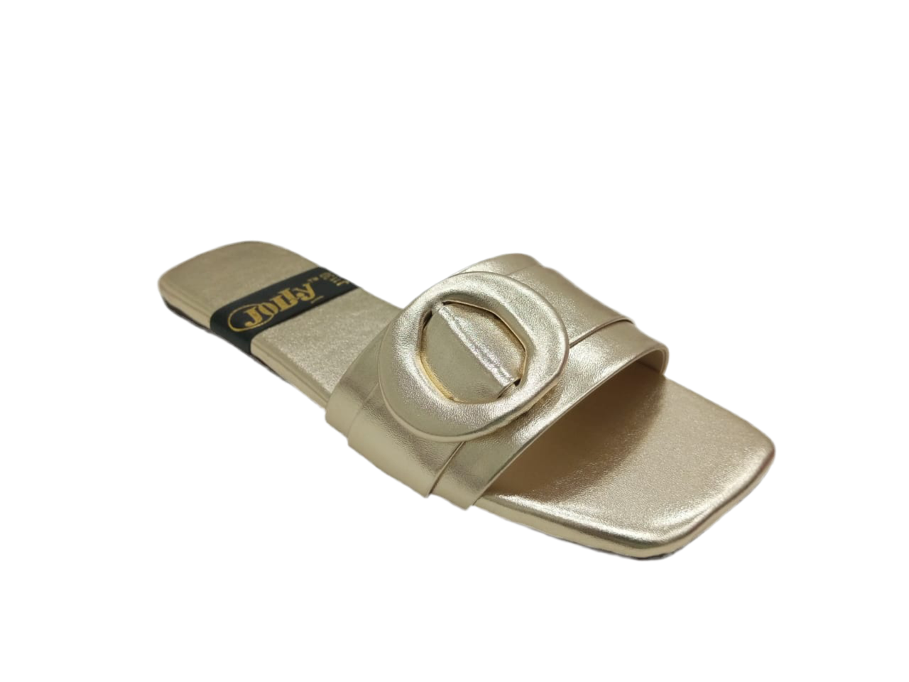 Round Buckle Slippers A-1076