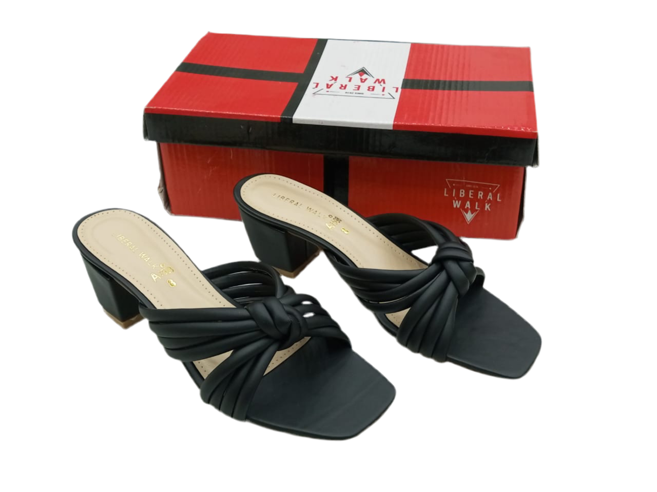 Knotted Block Heels A-1598