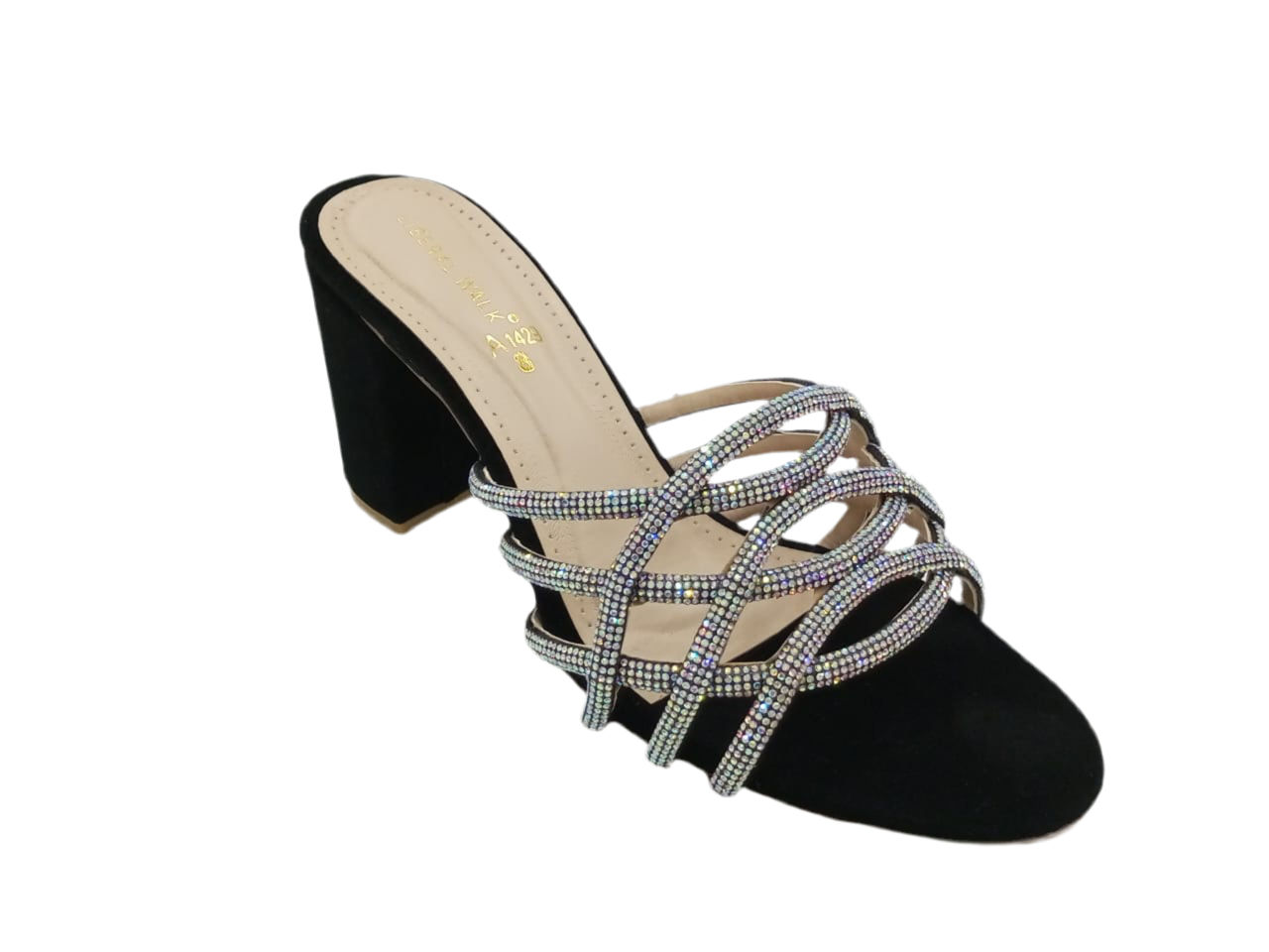 Strappy Block Heels A-1429