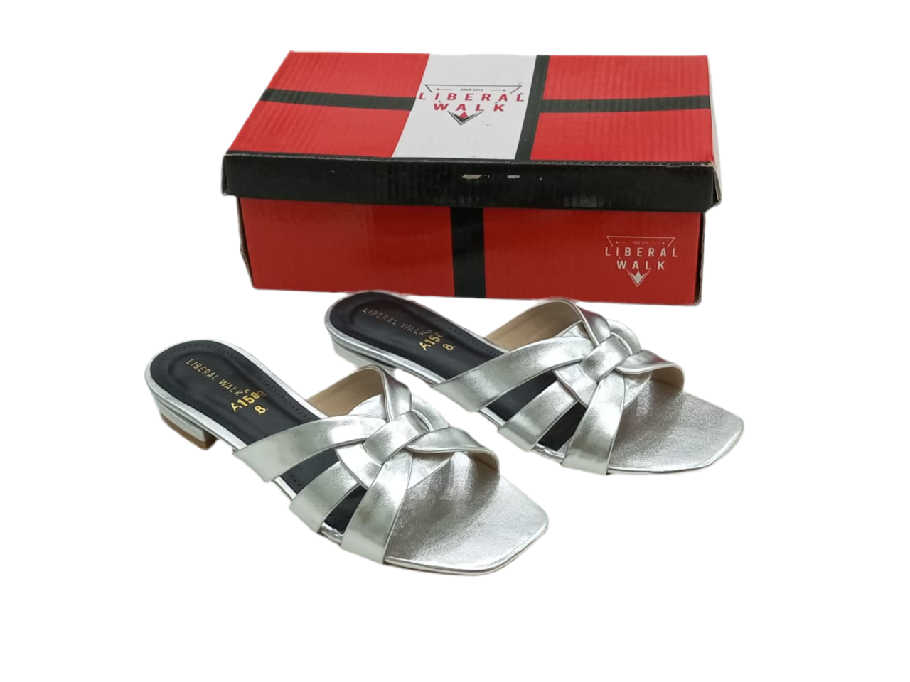 Metallic Braided Flats A-1584