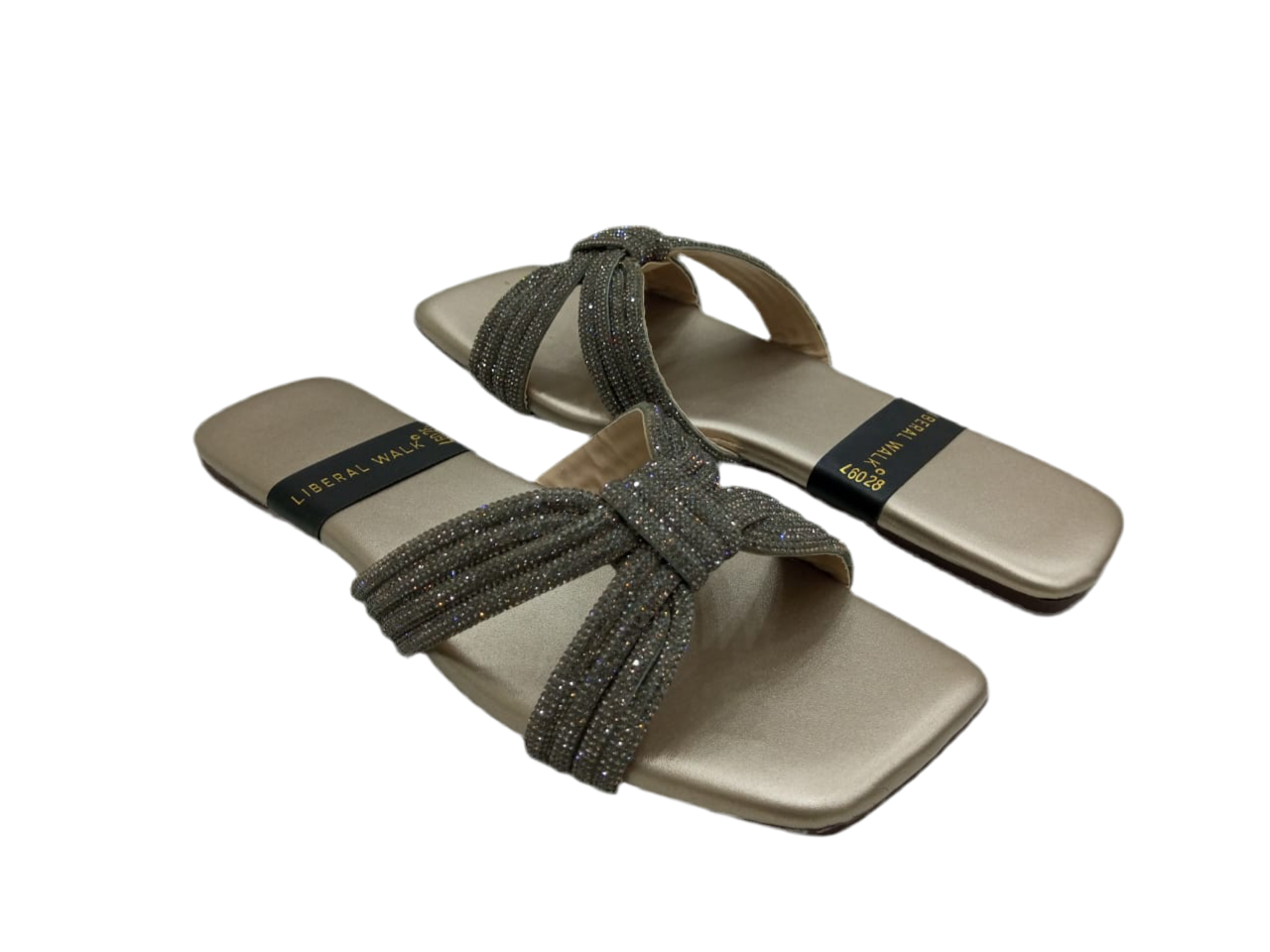 Knotted Velvet Slippers A-1593