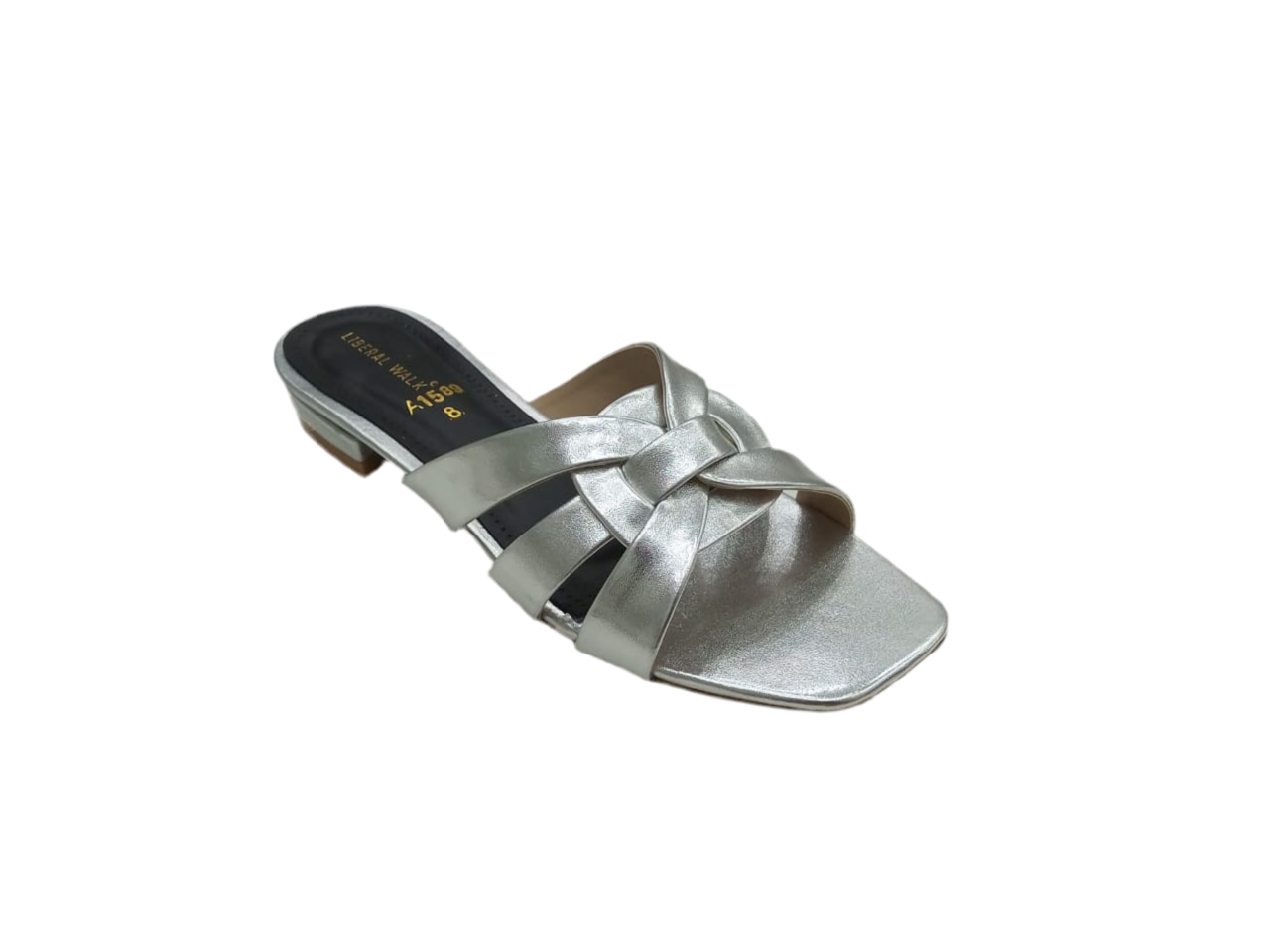 Metallic Braided Flats A-1584