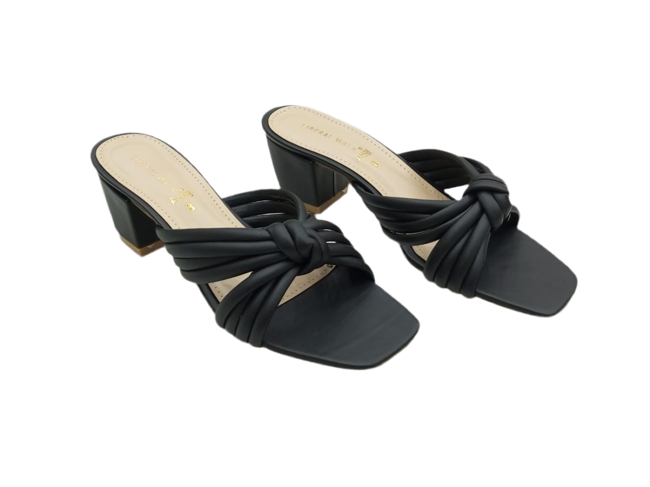 Knotted Block Heels A-1598