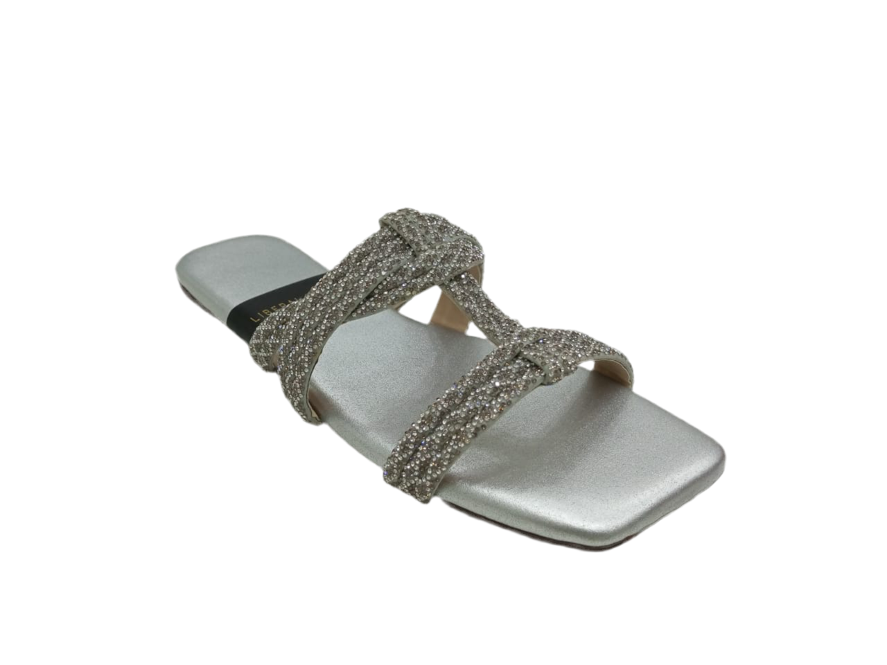 Glitter Square-Toe Slippers A-1600