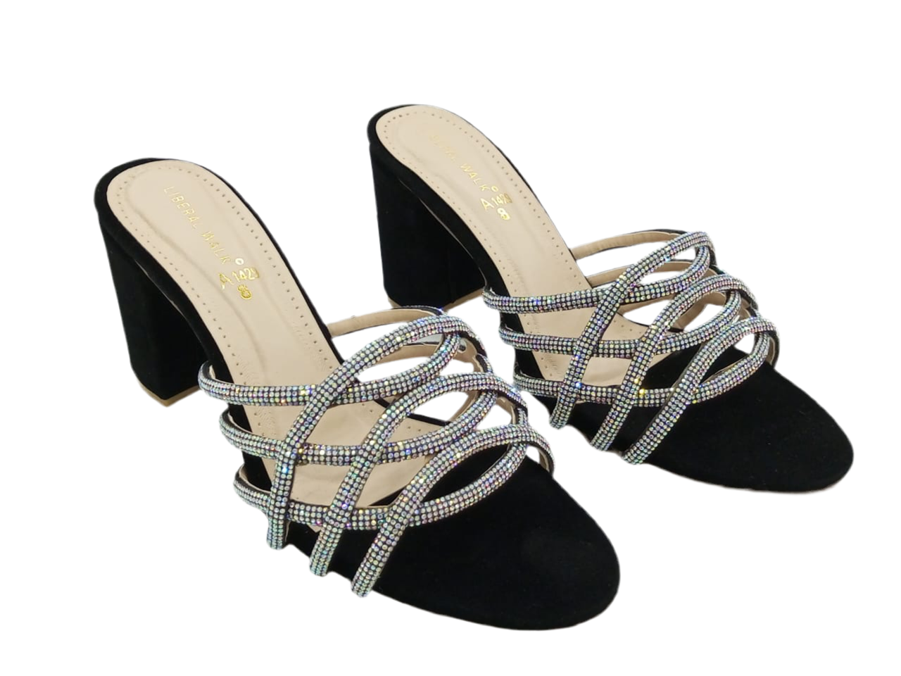 Strappy Block Heels A-1429