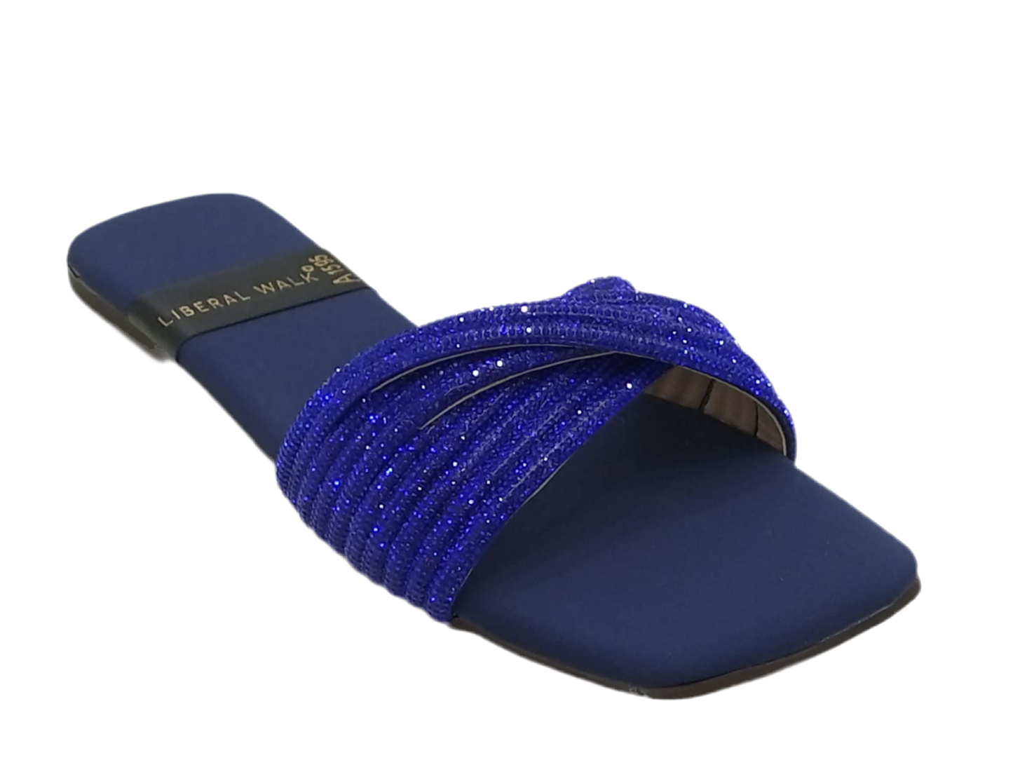 Velvet Strap Slippers A-1595