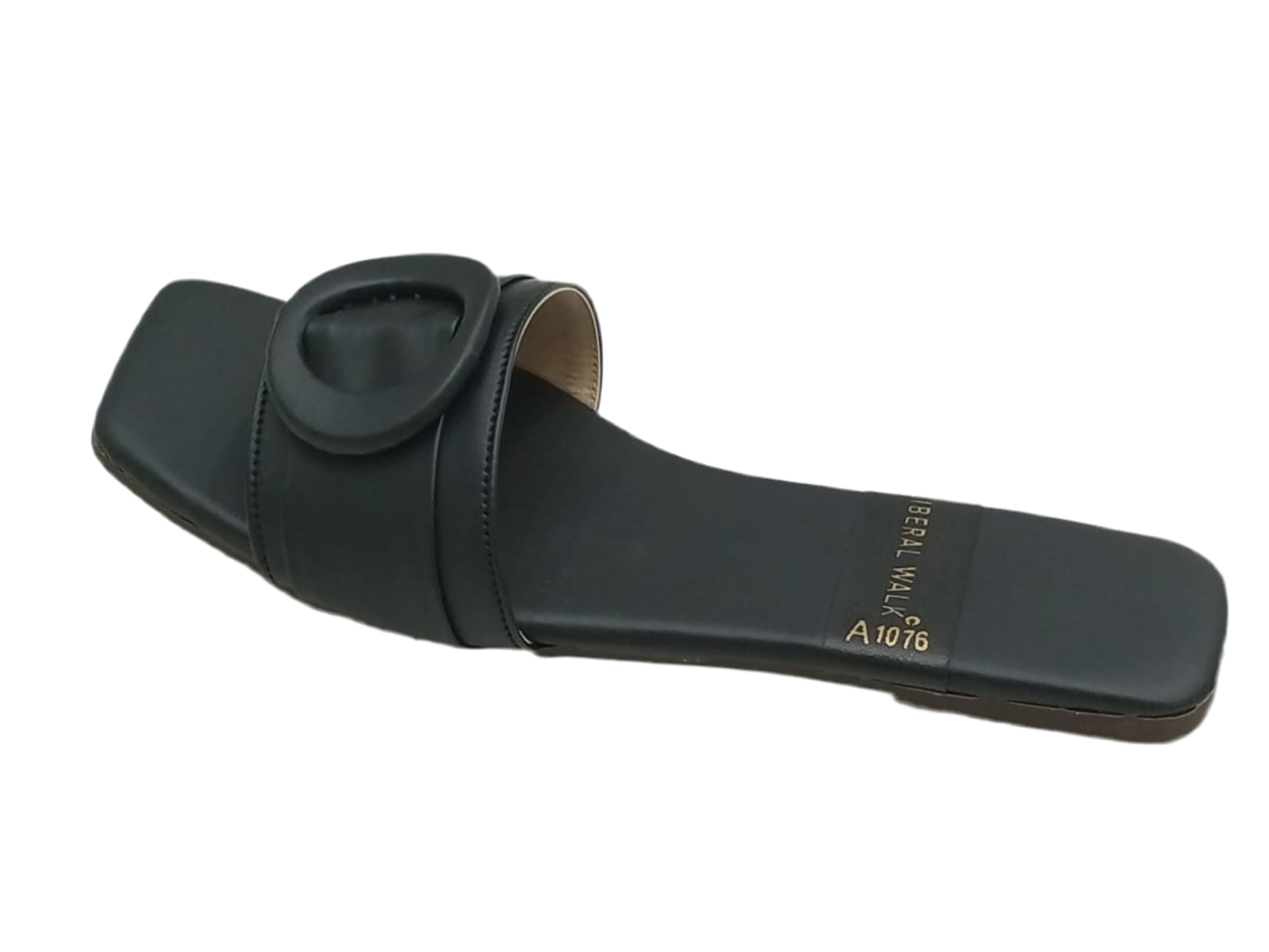 Round Buckle Slippers A-1076