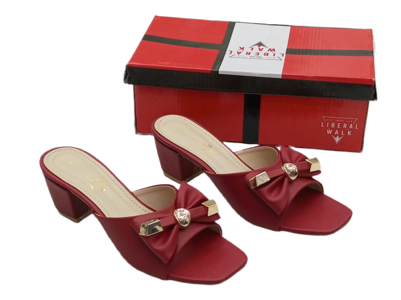 Bow Block Heels A-1599