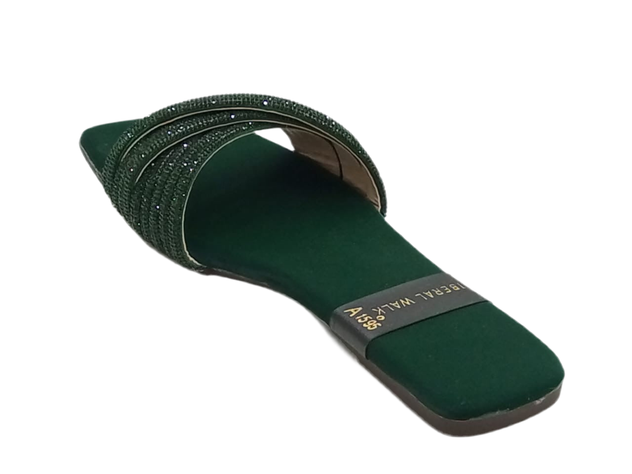 Velvet Strap Slippers A-1595
