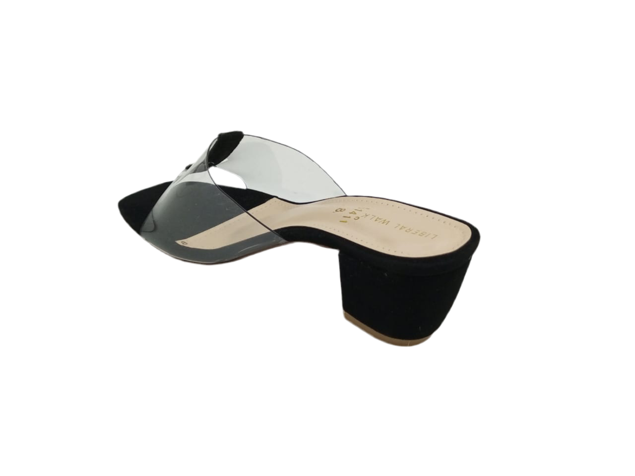 Black Tranprent women heels