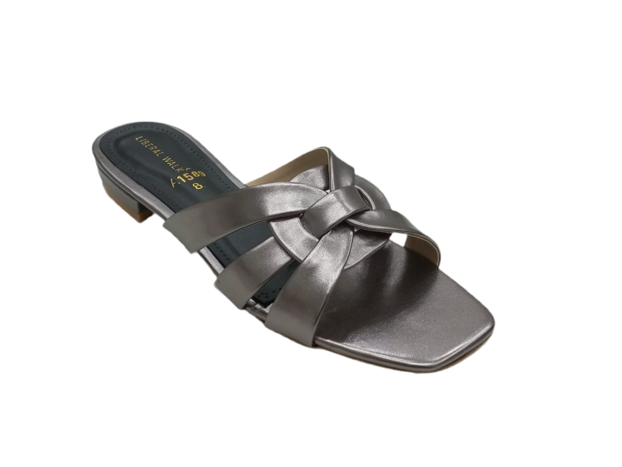Metallic Braided Flats A-1584