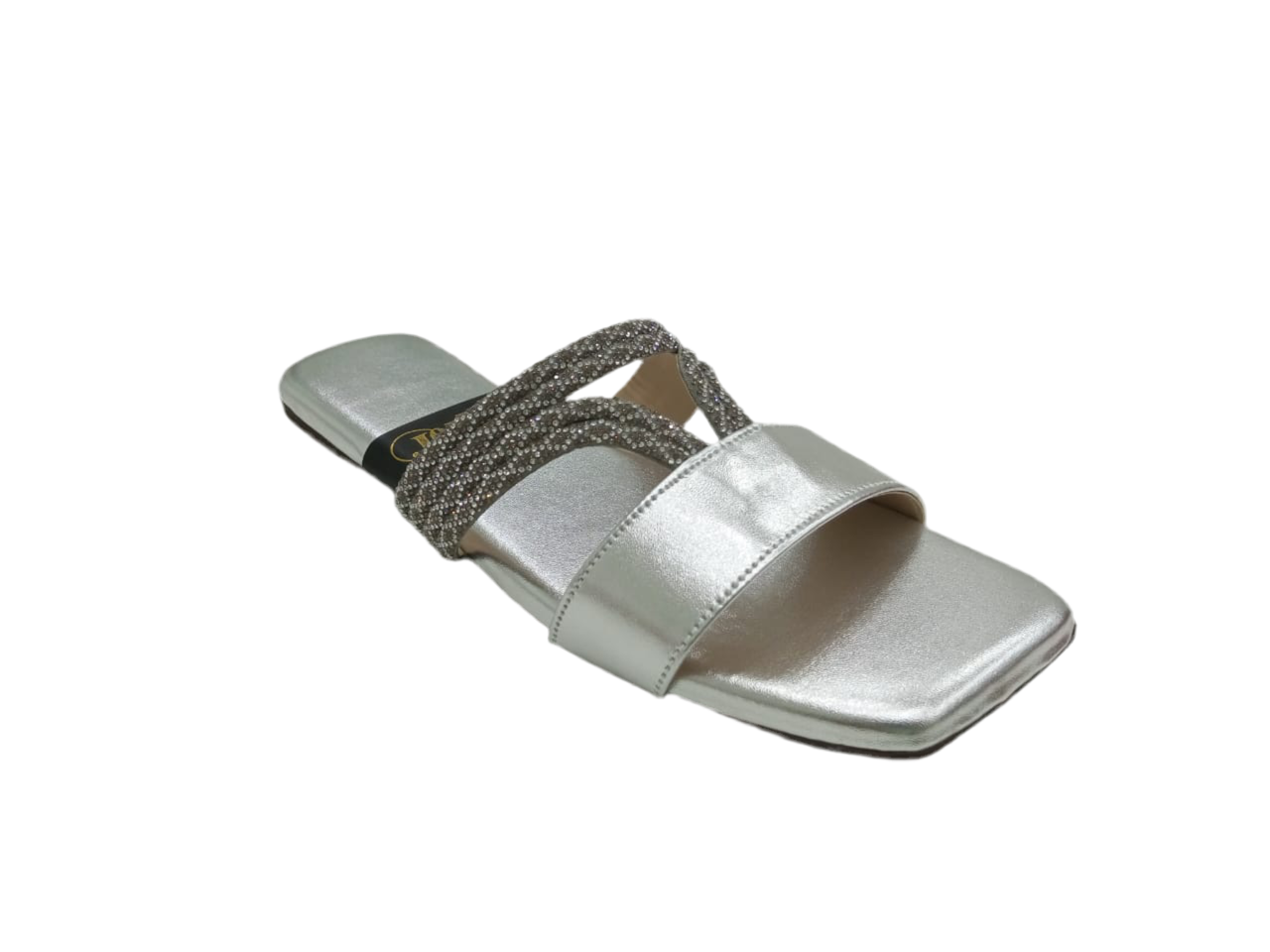 Glitter Strapped Slides A-1603