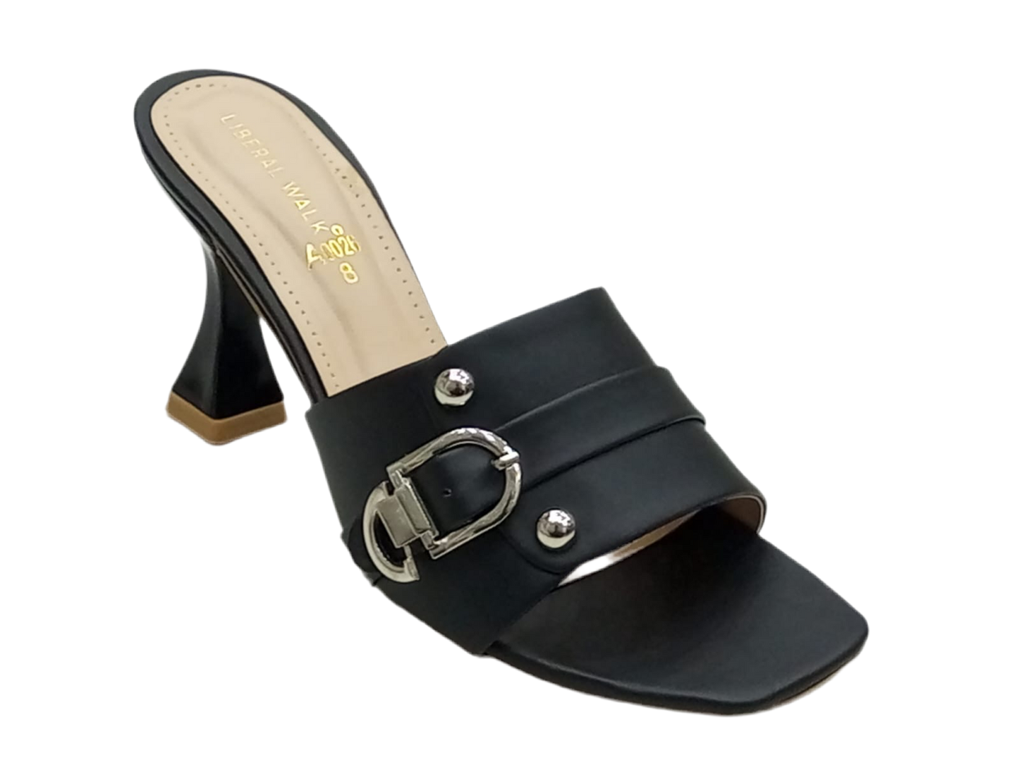 Buckled Block Heels A-0026