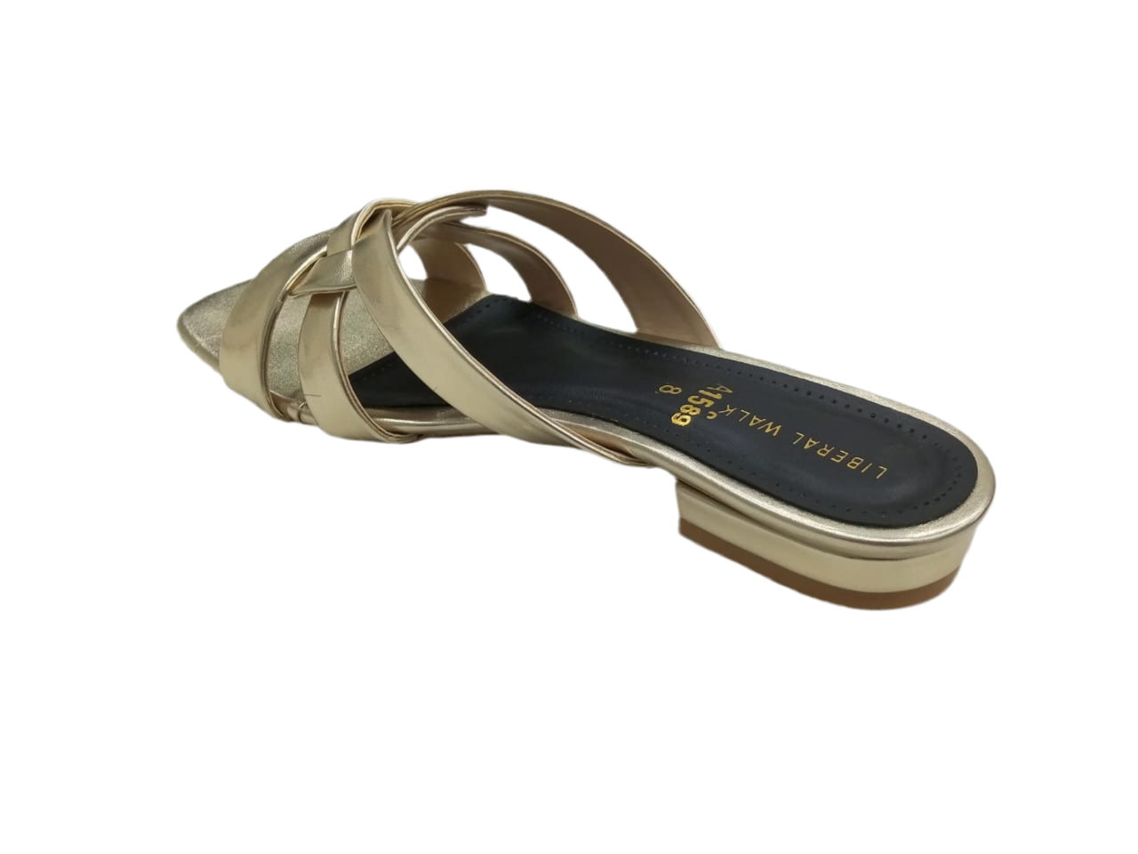 Metallic Braided Flats A-1584