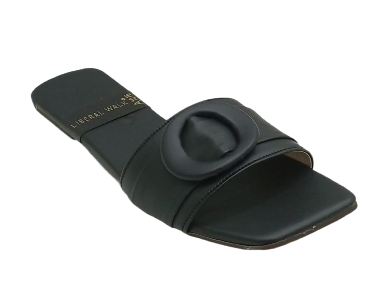 Round Buckle Slippers A-1076