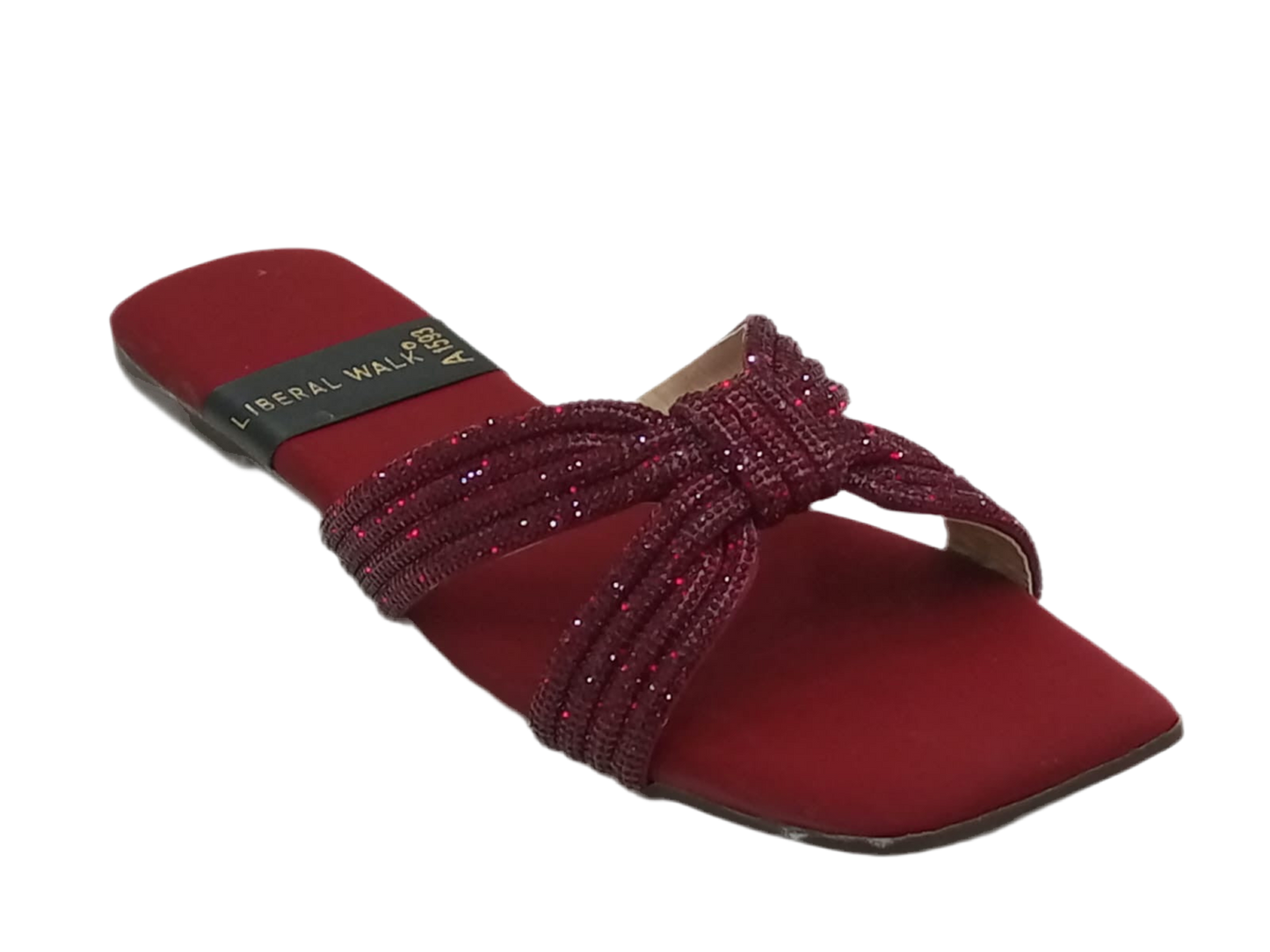 Knotted Velvet Slippers A-1593