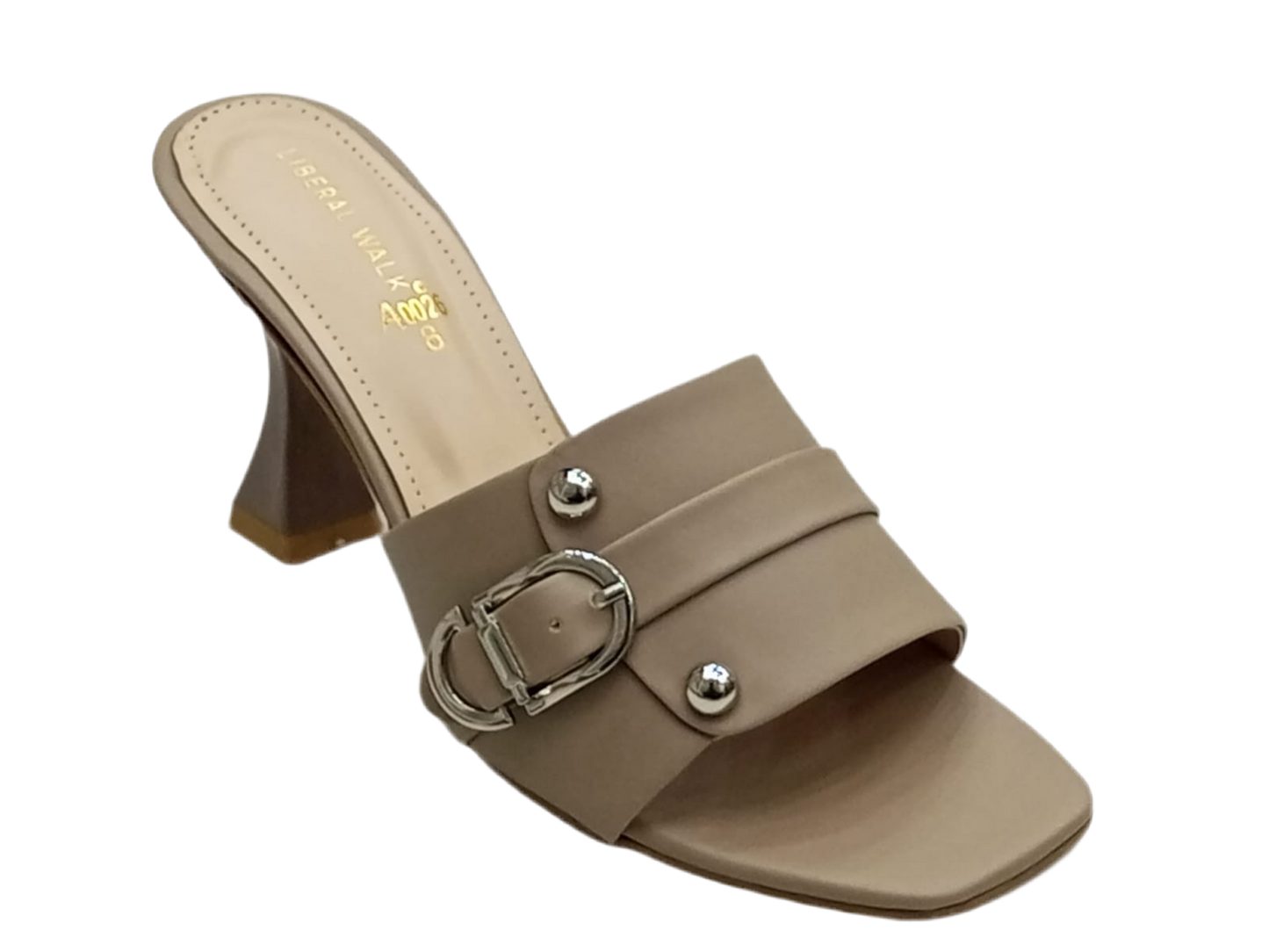 Buckled Block Heels A-0026