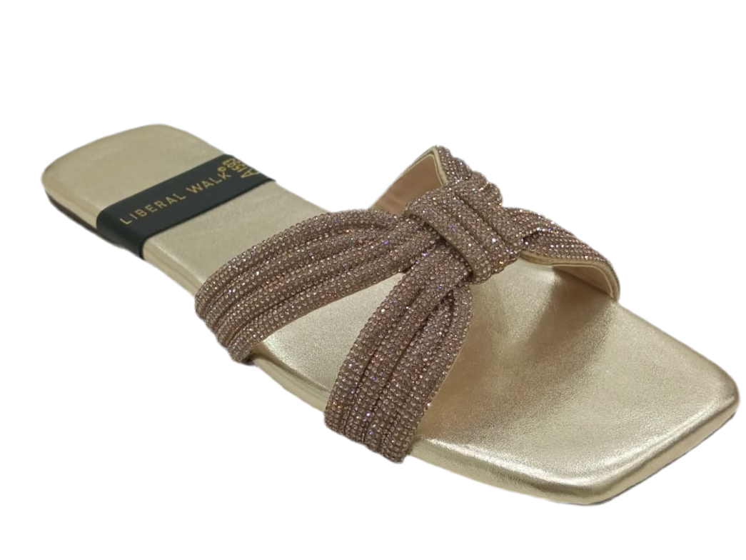 Knotted Velvet Slippers A-1593