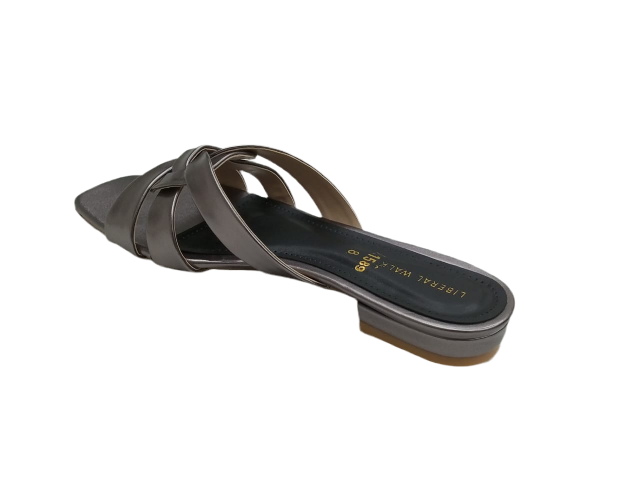 Metallic Braided Flats A-1584