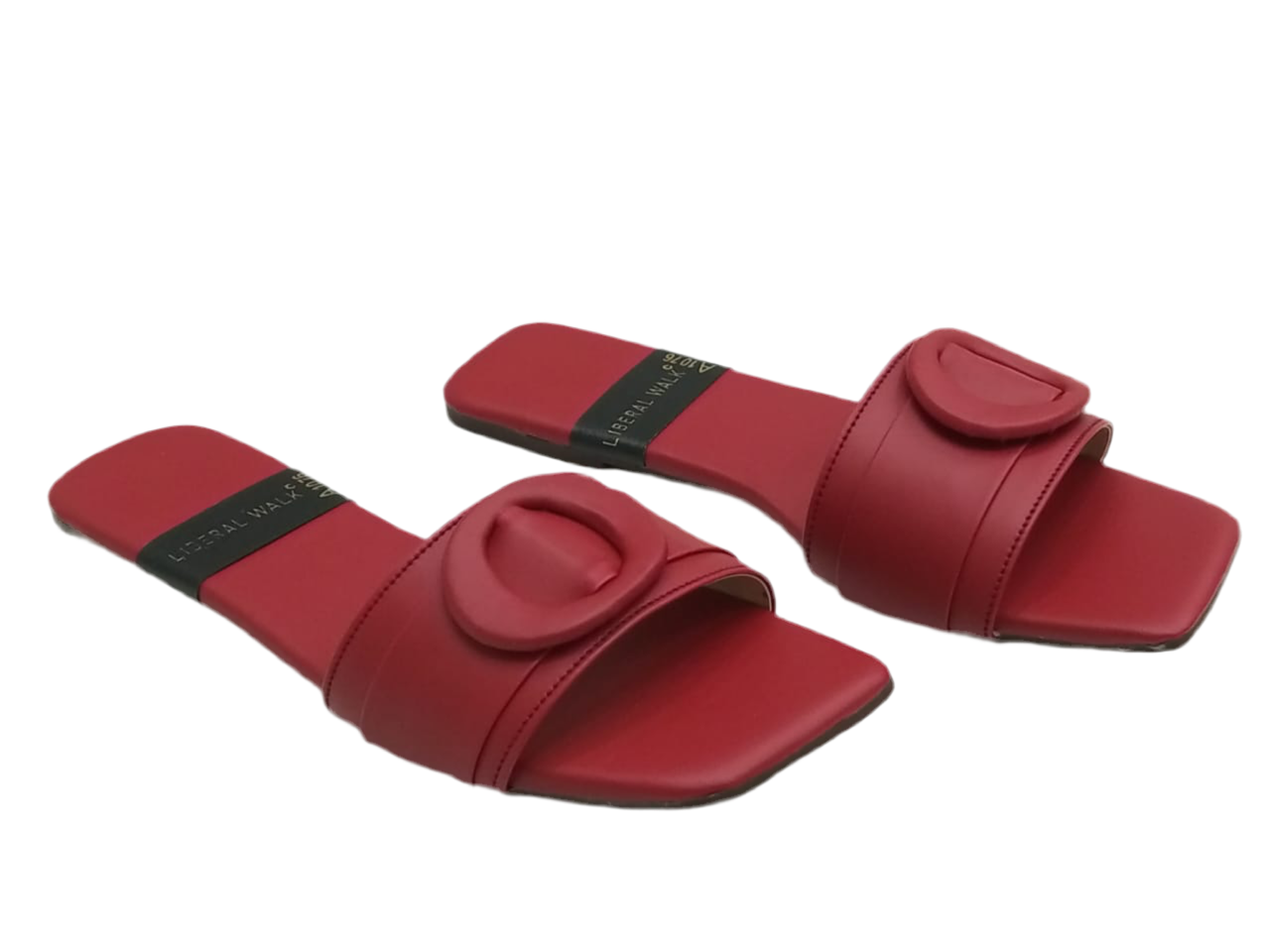Round Buckle Slippers A-1076