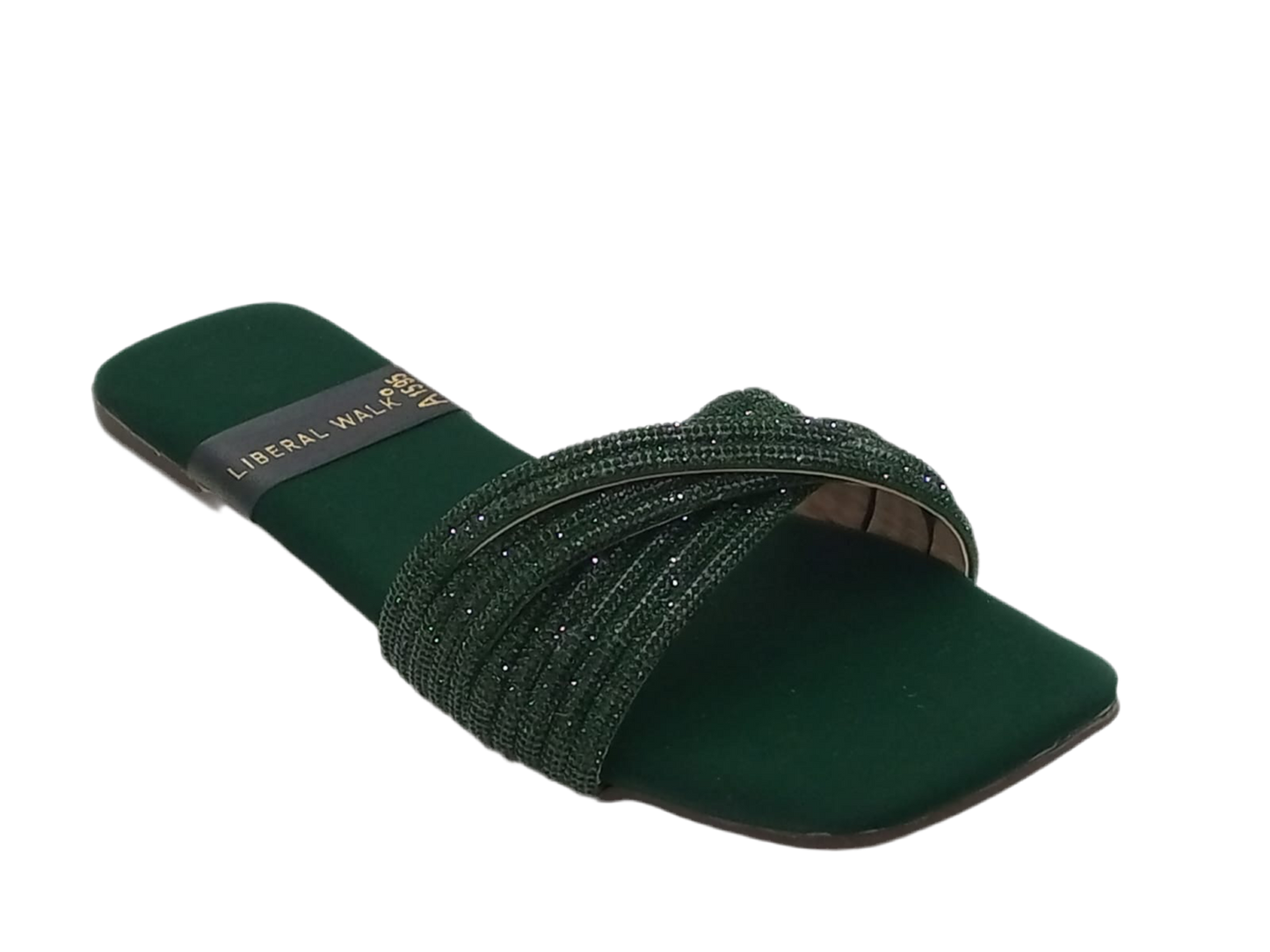 Velvet Strap Slippers A-1595