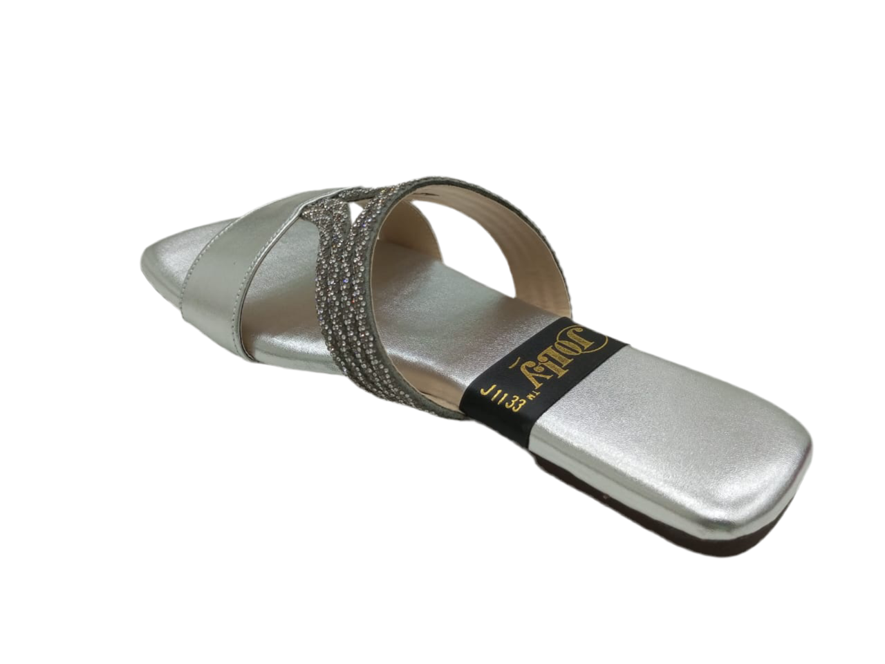 Glitter Strapped Slides A-1603