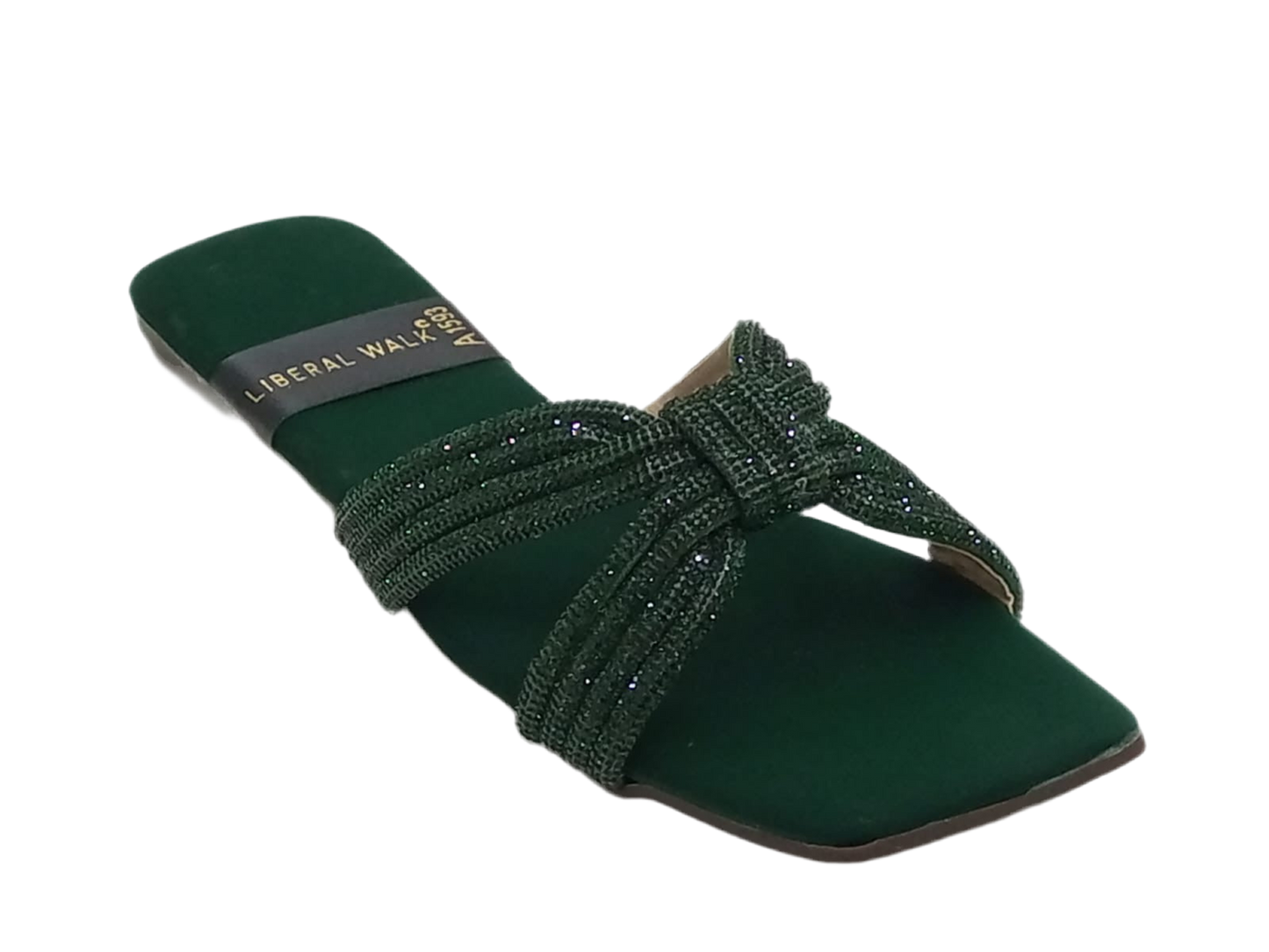 Knotted Velvet Slippers A-1593