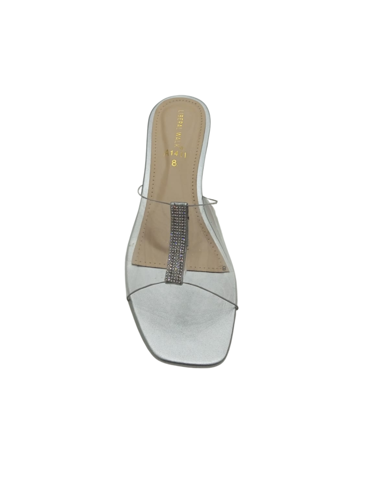 Silver Block heels