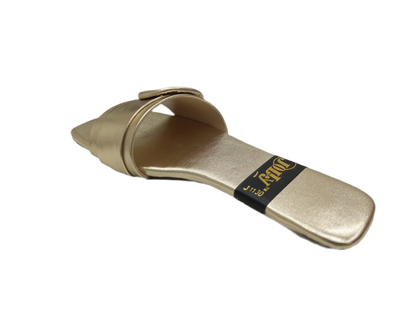 Round Buckle Slippers A-1076