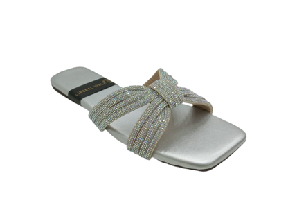 Knotted Velvet Slippers A-1593