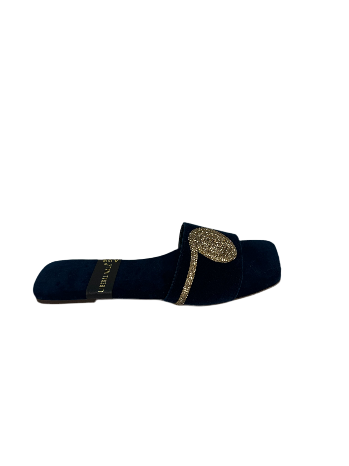 Spiral Design Velvet Flat Slippers - A-1518