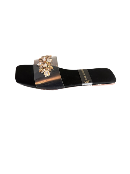 Transparent Slippers with Gemstone  A-1591