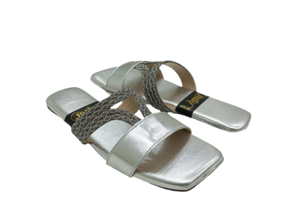 Glitter Strapped Slides A-1603