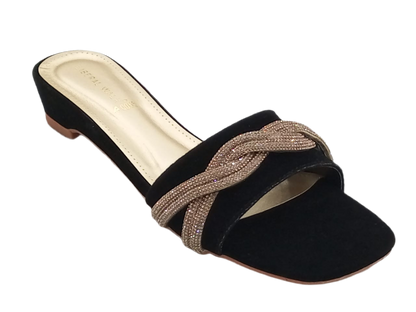 Stylish Braided Strap Slippers - A-0005