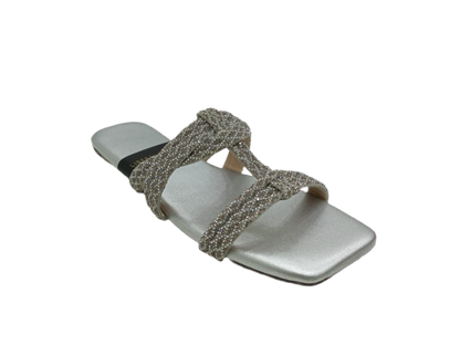 Glitter Square-Toe Slippers A-1600