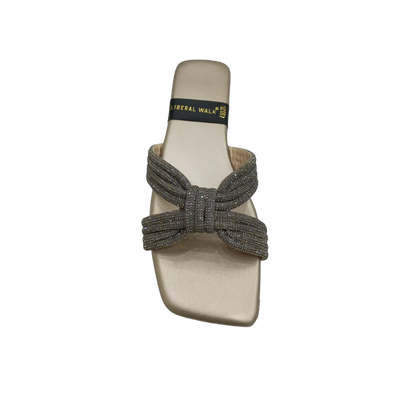 Knotted Velvet Slippers A-1593
