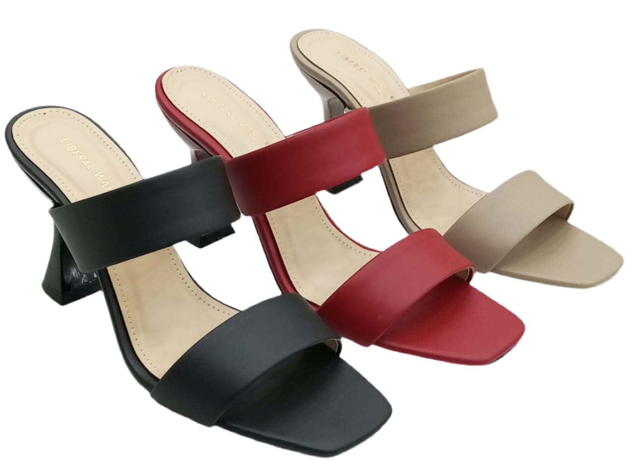 Two-Strap Heels for Women A-0033