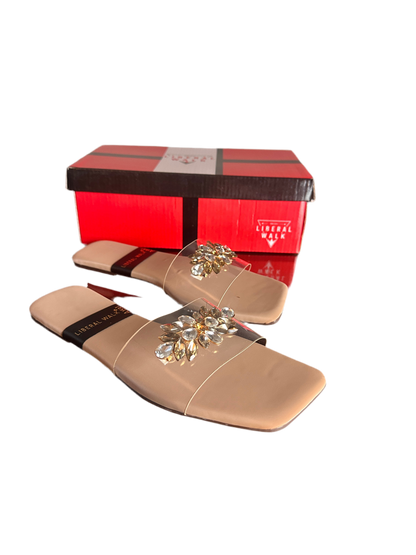 Transparent Slippers with Gemstone  A-1591