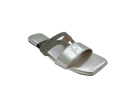 Glitter Strapped Slides A-1603