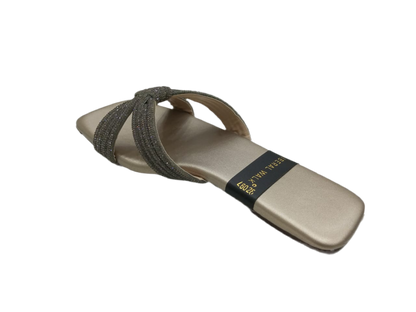 Knotted Velvet Slippers A-1593