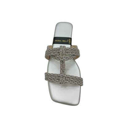 Glitter Square-Toe Slippers A-1600