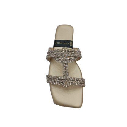 Glitter Square-Toe Slippers A-1600