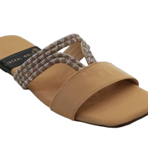 Glitter Strapped Slides A-1603